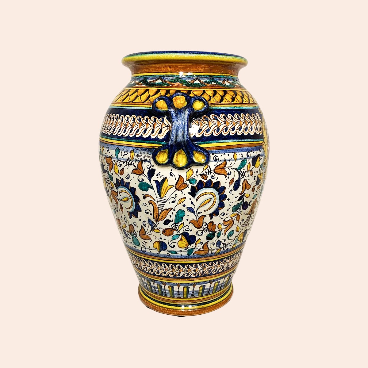 VASE CM.55H, DESIGN: GEOMETRIC, MONTEPULCIANO